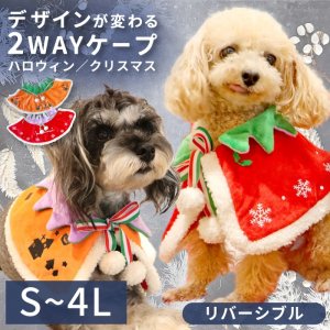 画像1: リバーシブルケープ　ハロウィン・Xmas　【S】