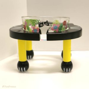 画像5: ［日本製］NEW ガラス製 フードディッシュ フラワーCAT