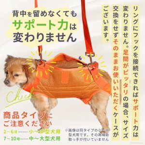 画像3: 中大型犬用 メッシュ3WAYケアハーネスプレミアム　5号