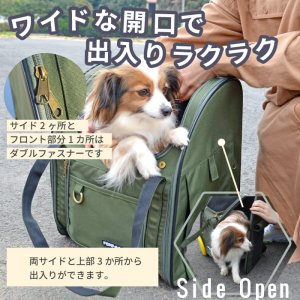 画像6: 【犬・猫兼用】3WAYタッチインリュック パノラマビューランドキャリー　