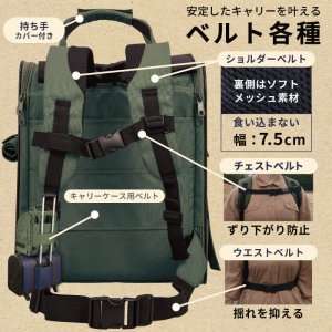 画像3: 【犬・猫兼用】3WAYタッチインリュック パノラマビューランドキャリー　