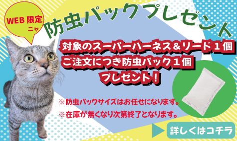 防虫パックプレゼントキャンペーン