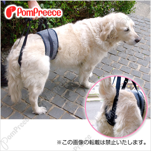 【お買い得】中・大型犬用 後足用 ヘルプパンツ ヒッコリー 9号