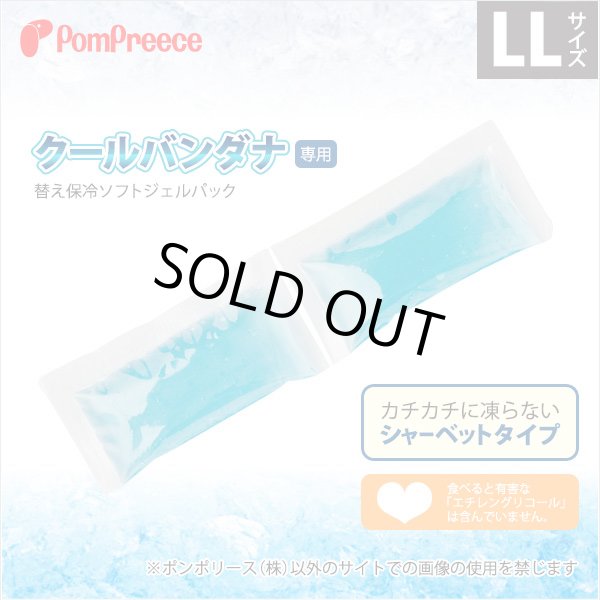 画像1: クールバンダナ専用替え保冷ソフトジェルパック【LL】 (1)