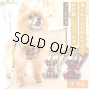 画像: スーパーハーネス&リード ボーダーニット 3〜4号