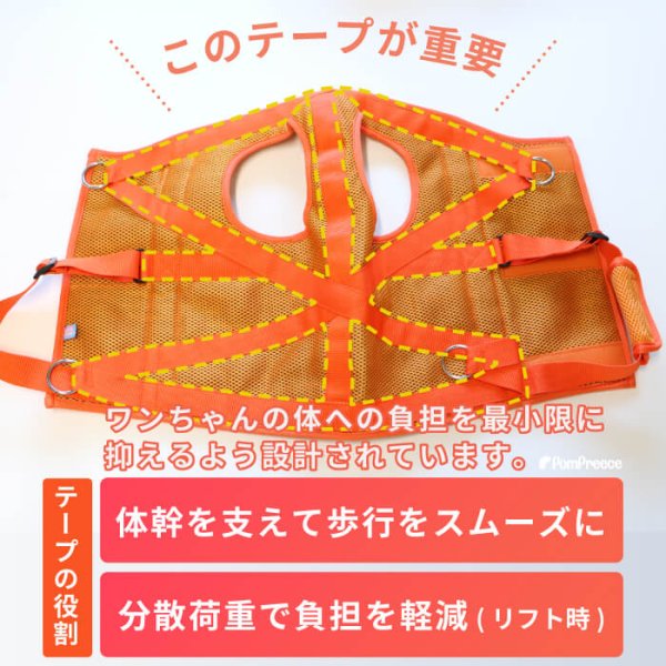 画像7: 中・大型犬用 メッシュオールケアハーネス 8〜9号 (7)