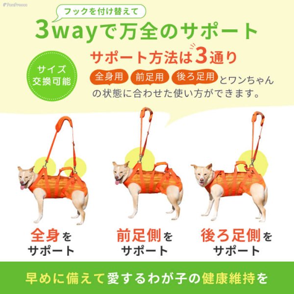 画像5: 中大型犬用 メッシュ3WAYケアハーネスプレミアム 8号 (5)