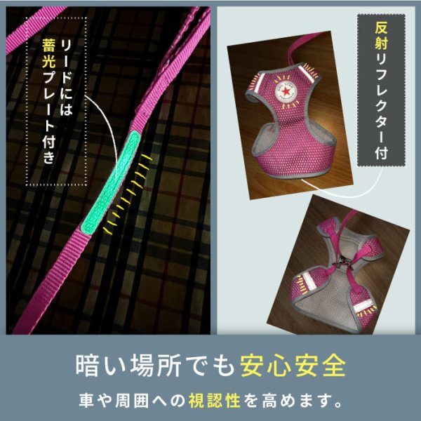 画像12: スーパーハーネス＆リードメッシュドッグスター　 1〜3号【防虫パックプレゼント】 (12)