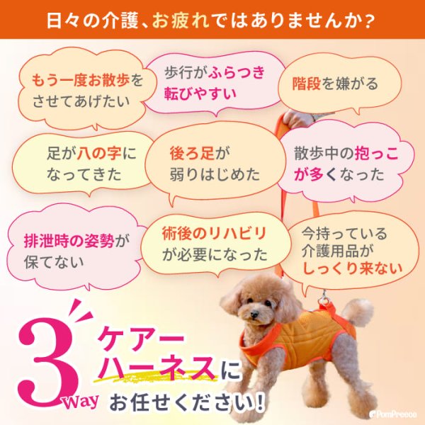 画像4: 中大型犬用 メッシュ3WAYケアハーネスプレミアム 6号 (4)