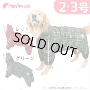 画像: 両足付レインコート　タータンチェック　2〜3号