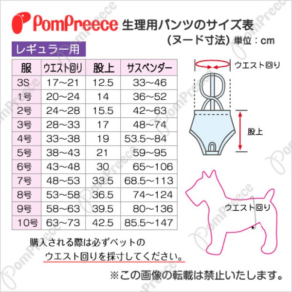 画像3: 【記念価格】 メス用 洗えるシーシーオムツ 2枚組 ［10号］ (3)