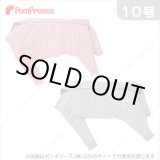 画像: 中型犬用背開き毛落ち防止背開きカバーオール　ボーダー　10号