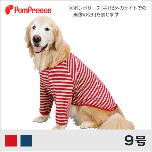 画像: 中大型犬用 肘パッチ付きラグランＴ 9号