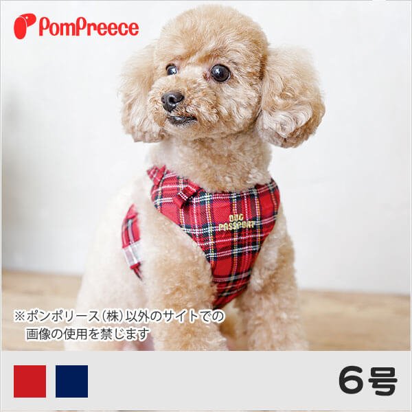 画像3: スーパーハーネス＆リード タータンチェック【4・5・6号】【防虫パックプレゼント】 (3)