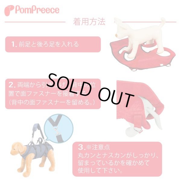 画像10: ロング用 オス・メス兼用3WAY ケアハーネス 2号 (10)